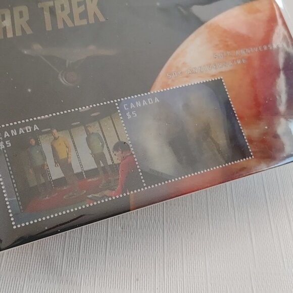 2016 Canada Post STARTREK Lenticular Stamp Set BNIP - Picture 2 of 4